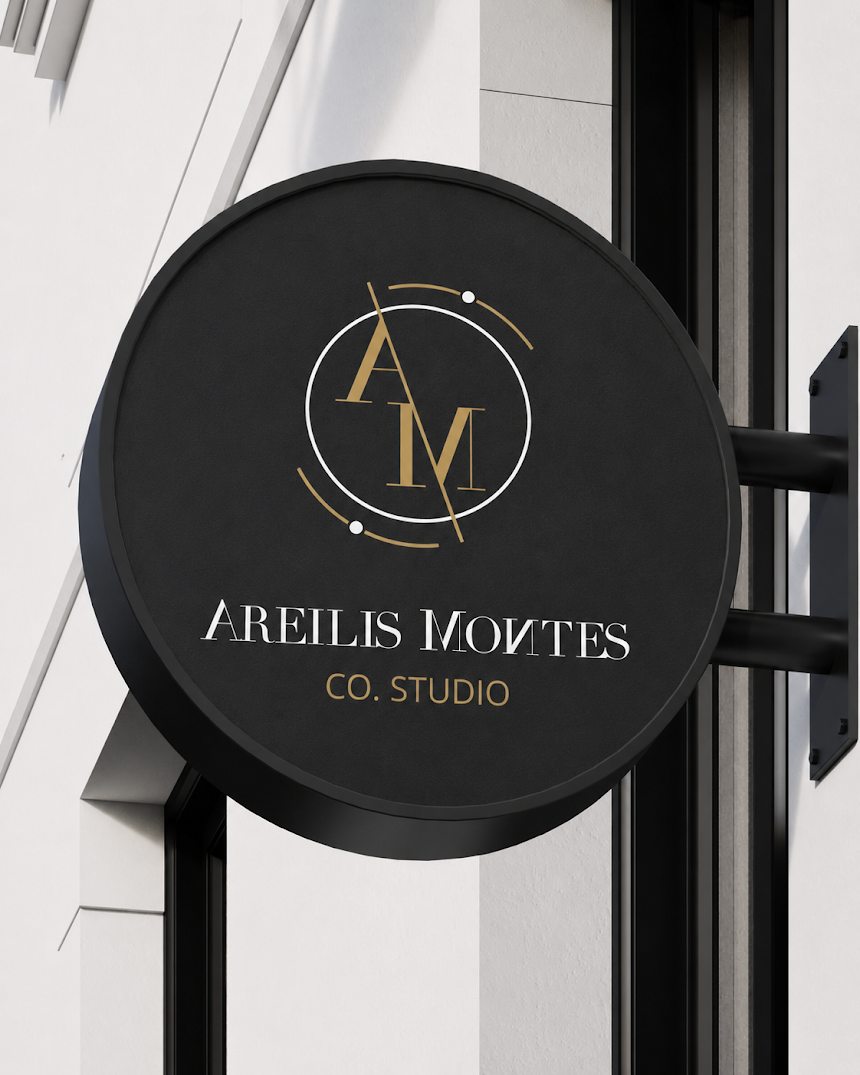 Areilis Montes Photography & Co. Studio signage outside the studio entrance
